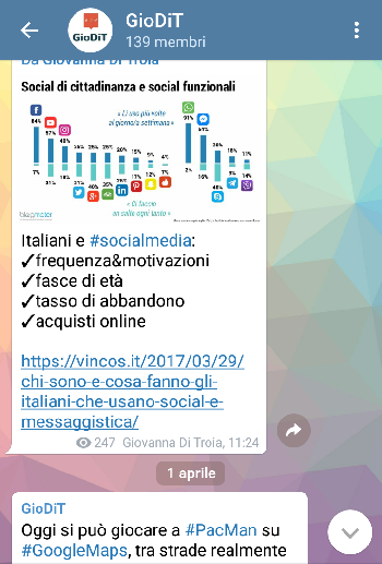 canale Telegram @GioDiT