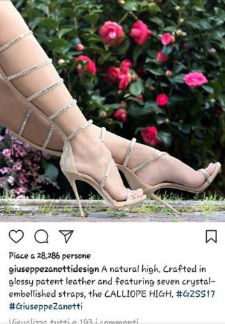 instagram for business Giuseppe Zanotti design