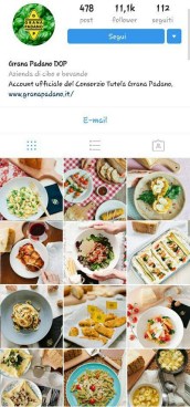 instagram marketing grana padano