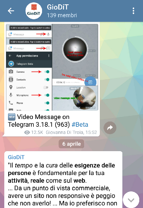 Telegram @GioDiT