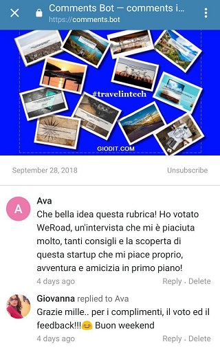 come funziona comments bot su Telegram_ GioDiT