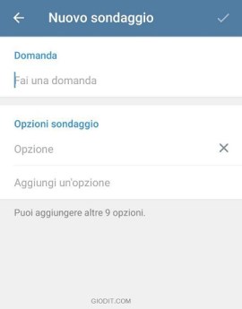 come creare un sondaggio su Telegram