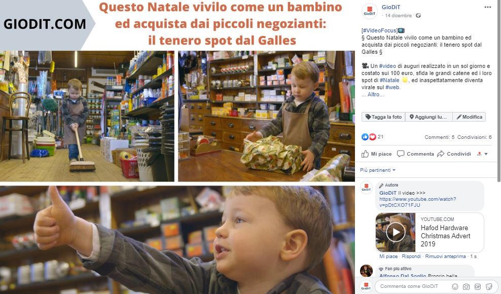 video Natale 2019 _spot virale Galles