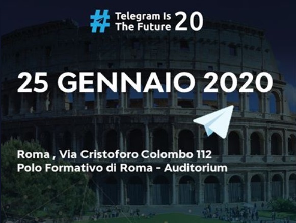#TelegramIsTheFuture: a Roma l’evento di formazione dedicato a Telegram