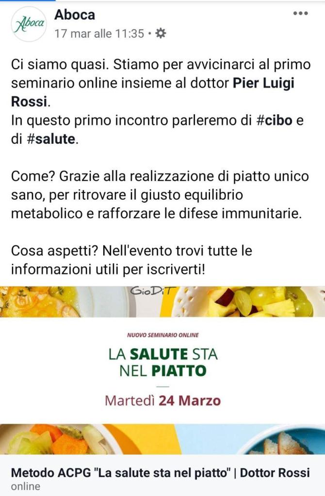 Aboca: Come cambia la comunicazione social al tempo del Coronavirus [Infografica]