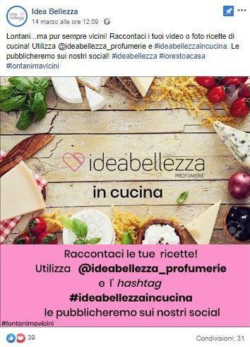 Idea Bellezza: Come cambia la comunicazione social al tempo del Coronavirus [Infografica]