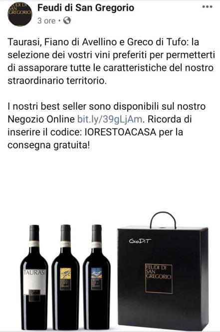 Feudi di San Gregorio_comunicare emergernza_ecommerce