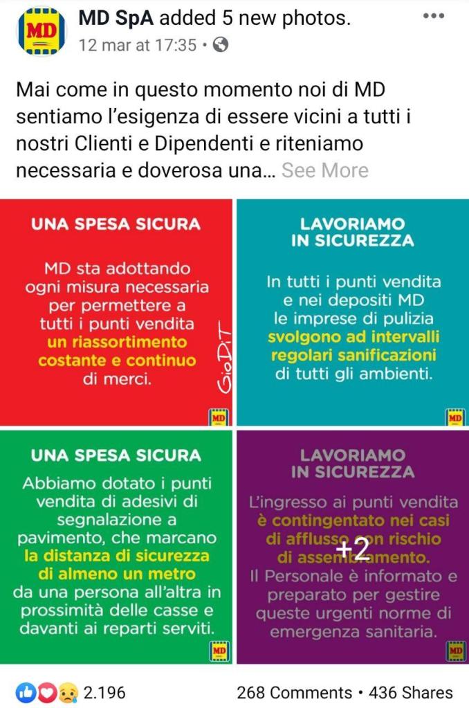 MD: comunicare nell'emergenza