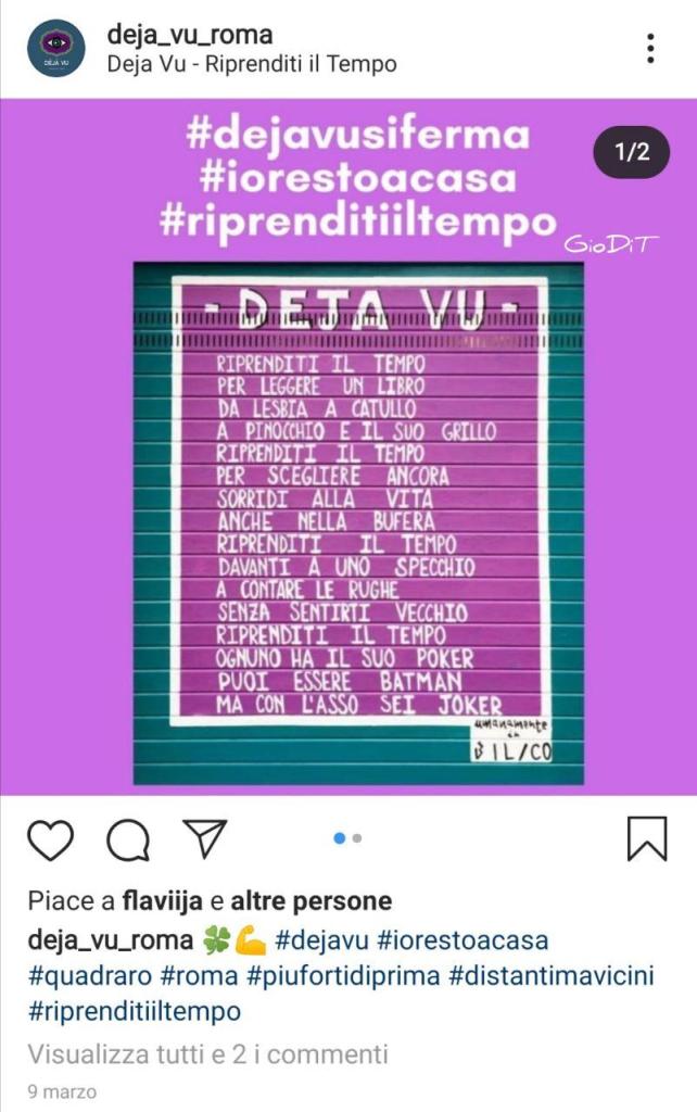 Store Deja Vu_comunicare nell'emergenza