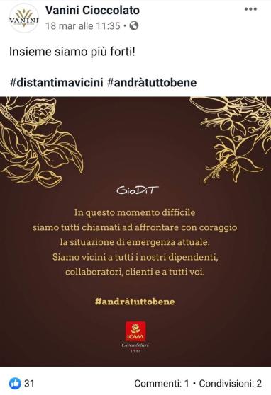 vanini cioccolato_comunicare nell emergenza