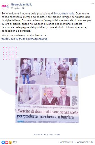 Le mascherine “spaziali”: intervista a Milena Baroni di Mycroclean Italia