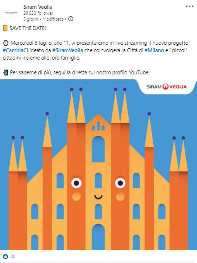 Il racconto social di #CambiaCI by Siram Veolia