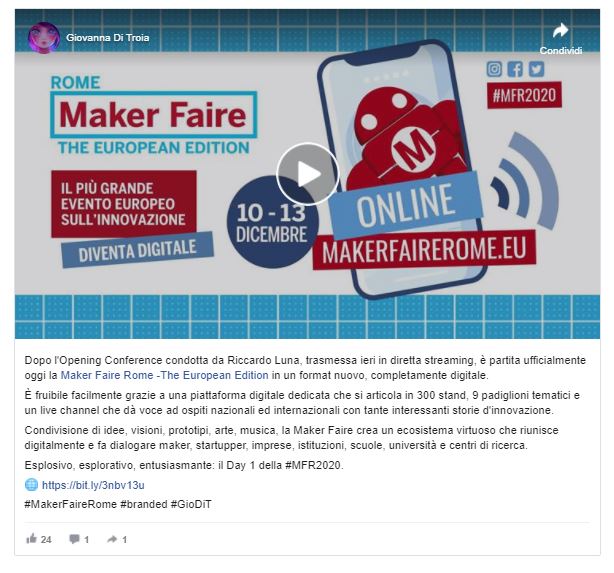 Day 1 Maker Faire 2020