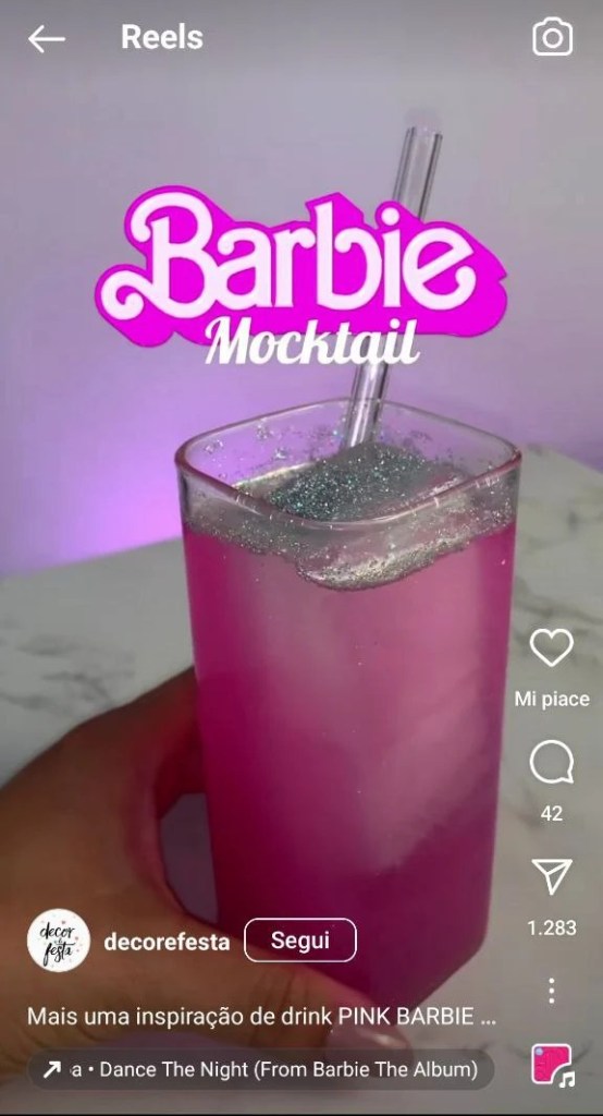 drink a tema Barbie 2